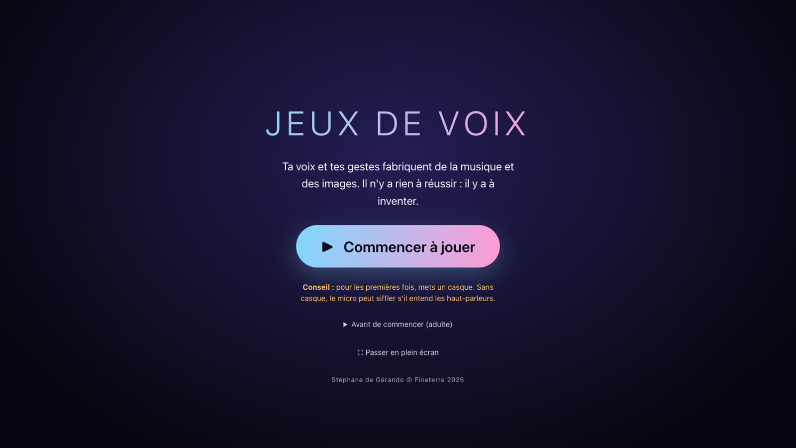 Jeux de voix